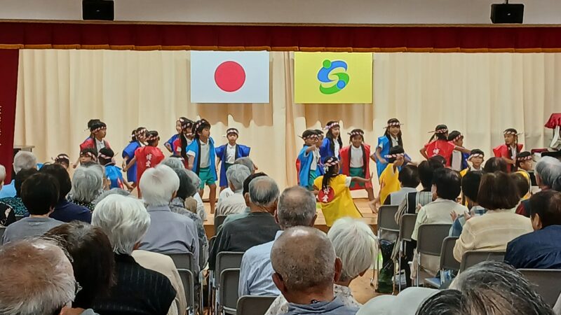中川副校区敬老会に参加しました